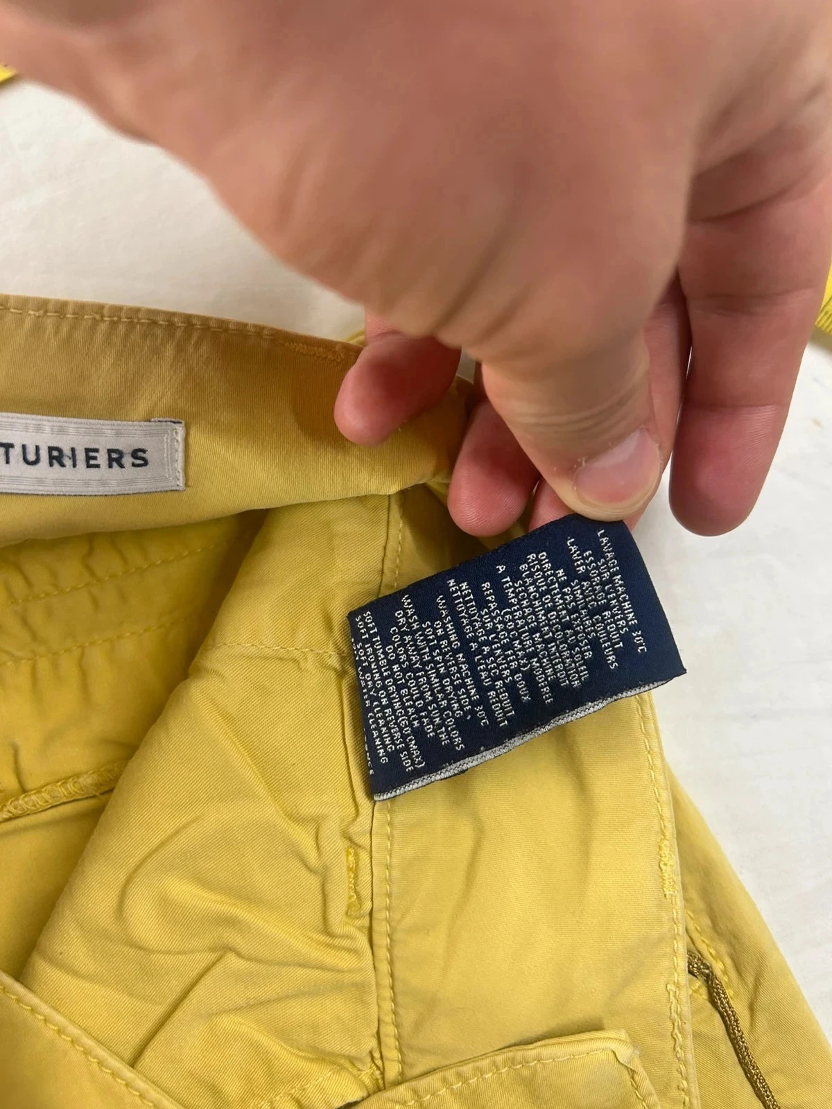 Pantalon Chino skinny geel les teinturiers maat 30 us / 40 fr – photo 12